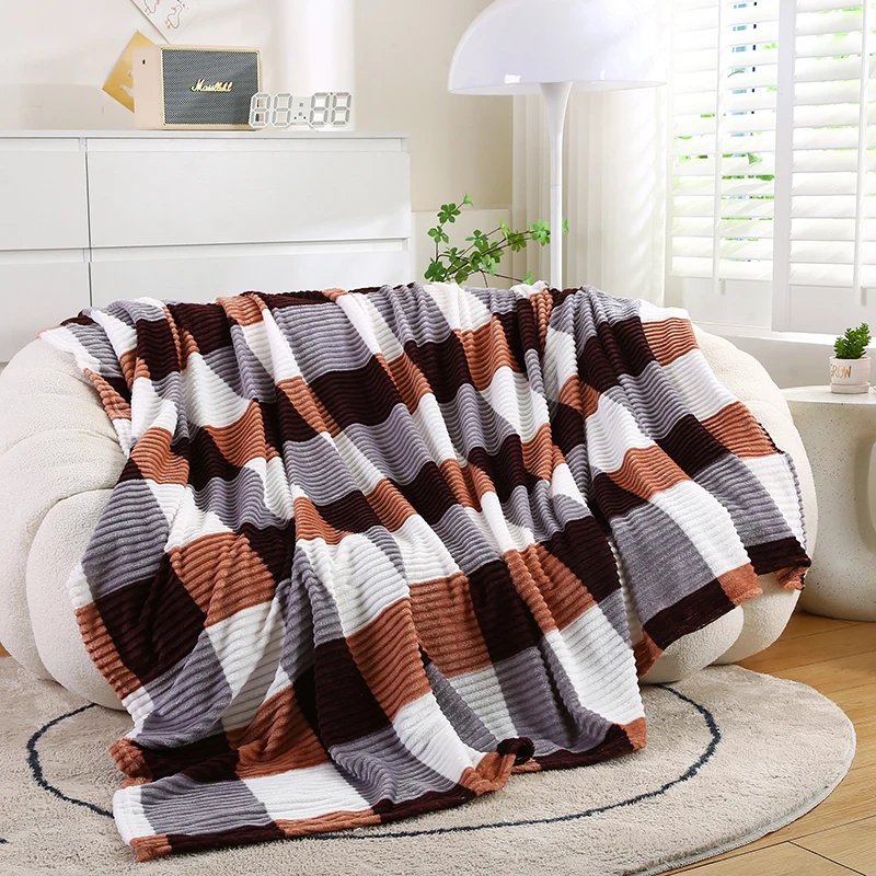 Manta para Aire Acondicionado de 200x230cm , Diseño Cuadros Frescos, Multiusos en Sofá/Cama, Ideal para Siesta y Hogar Manta para Aire Acondicionado de 200x230cm , Diseño Cuadros Frescos, Multiusos en Sofá/Cama, Ideal para Siesta y Hogar