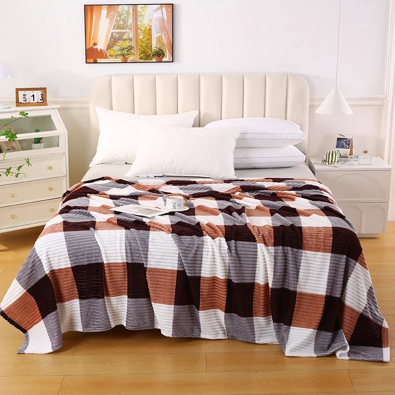 Manta para Aire Acondicionado de 200x230cm , Diseño Cuadros Frescos, Multiusos en Sofá/Cama, Ideal para Siesta y Hogar Manta para Aire Acondicionado de 200x230cm , Diseño Cuadros Frescos, Multiusos en Sofá/Cama, Ideal para Siesta y Hogar