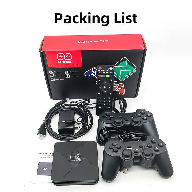 Caja de videojuegos Retro G5 S905x, consola de videojuegos HD 4K, TV Box de doble sistema, consolas de juegos Retro, regalos de juegos para niños y hombres Caja de videojuegos Retro G5 S905x, consola de videojuegos HD 4K, TV Box de doble sistema, consolas de juegos Retro, regalos de juegos para niños y hombres