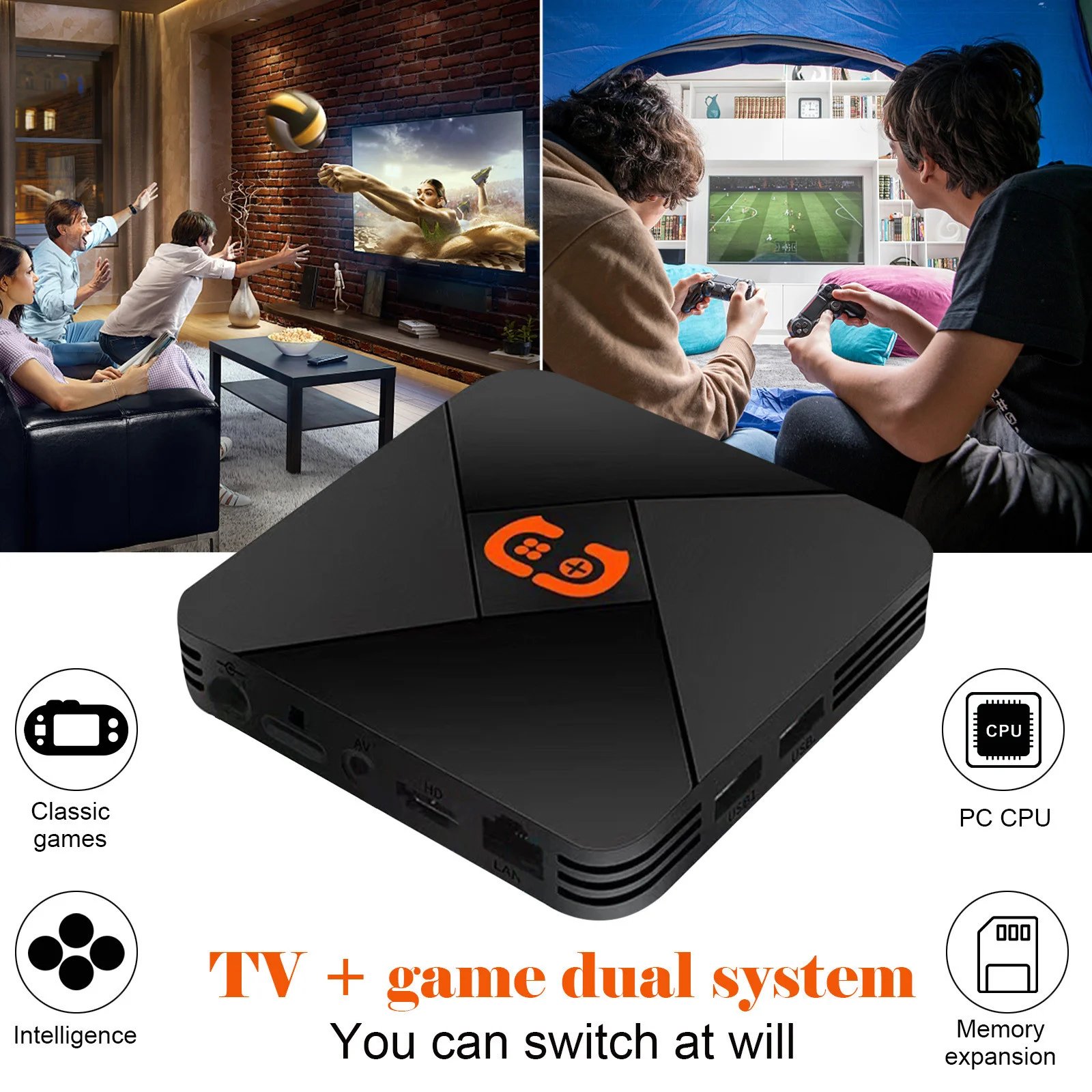 Caja de videojuegos Retro G5 S905x, consola de videojuegos HD 4K, TV Box de doble sistema, consolas de juegos Retro, regalos de juegos para niños y hombres Caja de videojuegos Retro G5 S905x, consola de videojuegos HD 4K, TV Box de doble sistema, consolas de juegos Retro, regalos de juegos para niños y hombres