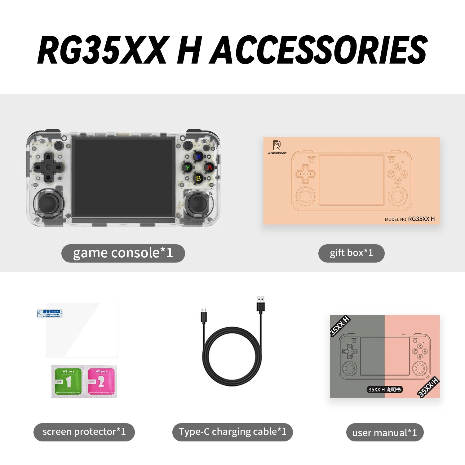 Consolas de juegos portátiles ANBERNIC RG35XX H, reproductor de vídeo Retro, consola IPS de 3,5 pulgadas con consola de juegos Bluetooth, regalos de cumpleaños para hombres Consolas de juegos portátiles ANBERNIC RG35XX H, reproductor de vídeo Retro, consola IPS de 3,5 pulgadas con consola de juegos Bluetooth, regalos de cumpleaños para hombres