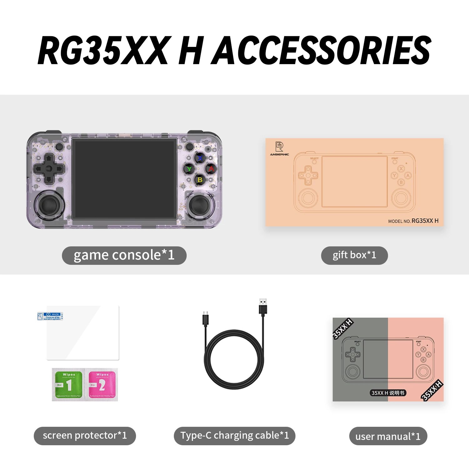 Consolas de juegos portátiles ANBERNIC RG35XX H, reproductor de vídeo Retro, consola IPS de 3,5 pulgadas con consola de juegos Bluetooth, regalos de cumpleaños para hombres Consolas de juegos portátiles ANBERNIC RG35XX H, reproductor de vídeo Retro, consola IPS de 3,5 pulgadas con consola de juegos Bluetooth, regalos de cumpleaños para hombres