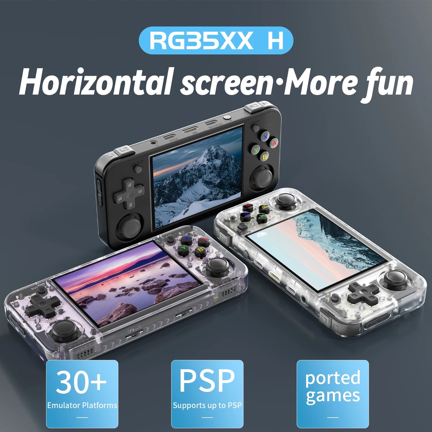 Consolas de juegos portátiles ANBERNIC RG35XX H, reproductor de vídeo Retro, consola IPS de 3,5 pulgadas con consola de juegos Bluetooth, regalos de cumpleaños para hombres Consolas de juegos portátiles ANBERNIC RG35XX H, reproductor de vídeo Retro, consola IPS de 3,5 pulgadas con consola de juegos Bluetooth, regalos de cumpleaños para hombres