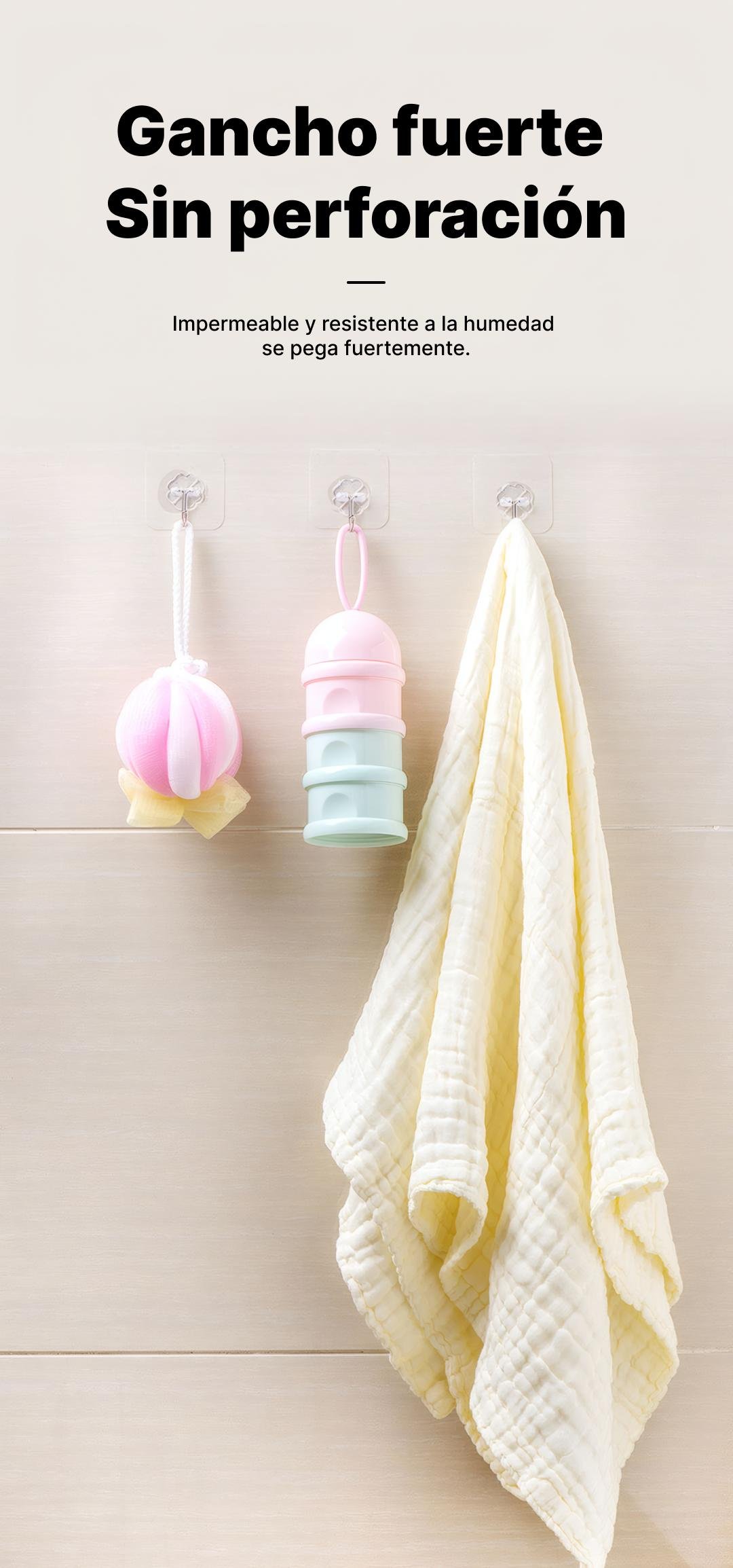 Ganchos transparentes multifuncionales - Estantes para almacenamiento. Ideal para uso en hogar, habitaciones, paredes, puertas y gabinetes. Ganchos transparentes multifuncionales - Estantes para almacenamiento. Ideal para uso en hogar, habitaciones, paredes, puertas y gabinetes.